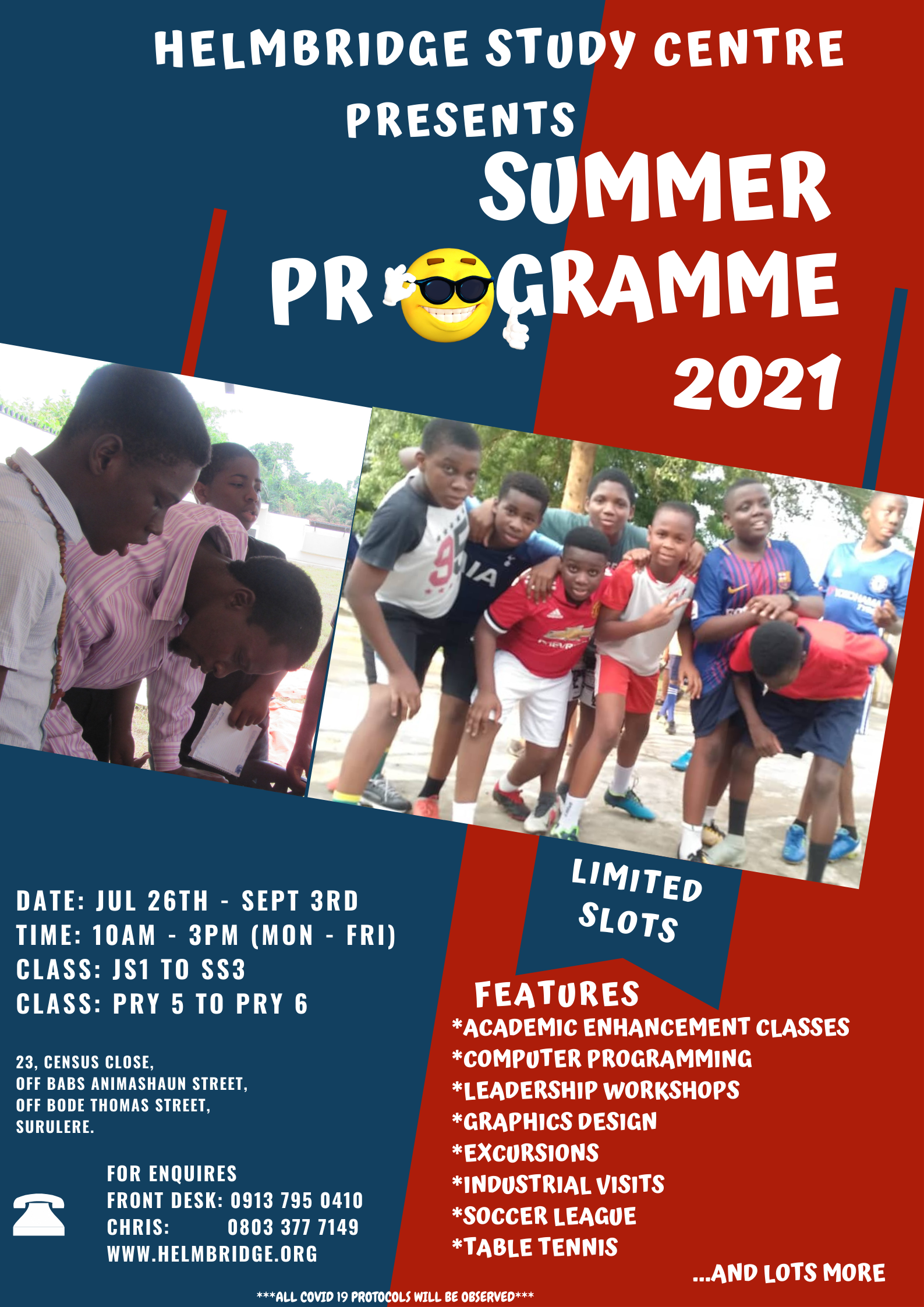 summer programme 2021 poster